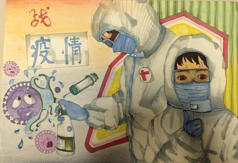 “疫情當(dāng)前，孩子們有‘畫’說”作品展播（三十五）