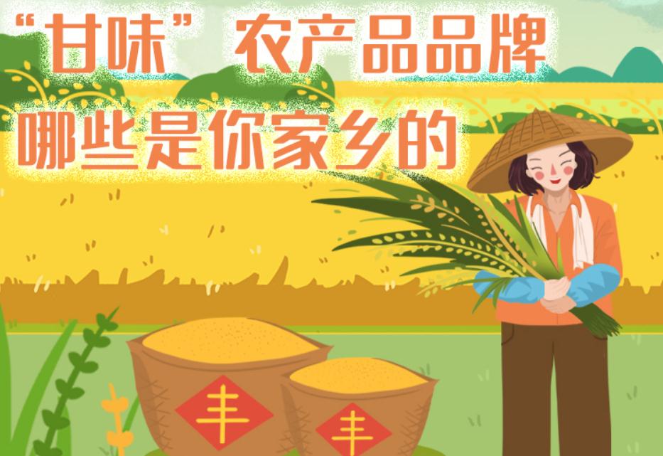一圖帶你了解“甘味”農(nóng)產(chǎn)品品牌 ，哪些是你家鄉(xiāng)的？