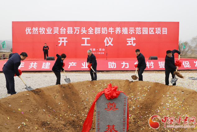 總投資7.2億元！優(yōu)然牧業(yè)靈臺縣萬頭全群奶牛養(yǎng)殖示范園區(qū)項目開工