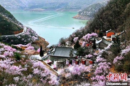 甘肅平?jīng)鍪惺侵袊?guó)優(yōu)秀旅游城市。圖為平?jīng)鲠轻忌较率锾一ㄊ㈤_(kāi)。(資料圖) 平?jīng)鍪形麄鞑抗﹫D