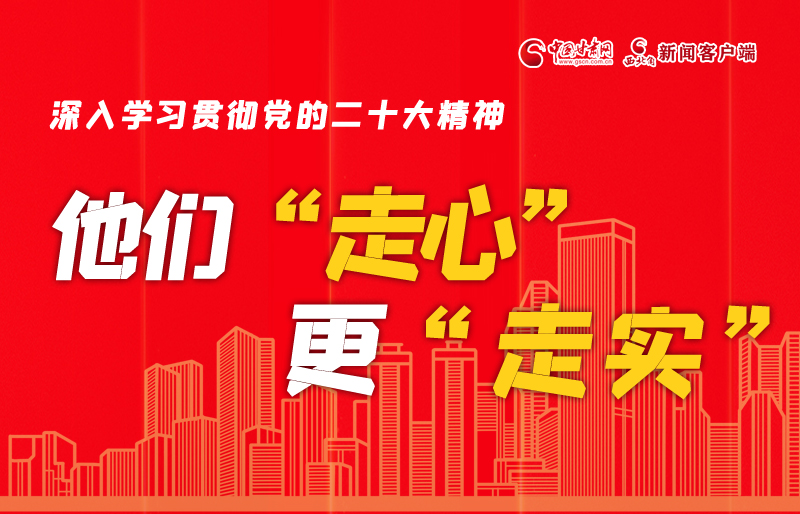 SVG海報丨深入學習貫徹黨的二十大精神，他們“走心”更“走實”