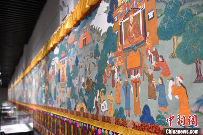 8月20日，“塔影河聲吉祥千年——涼州會盟暨蘭州與武威文物聯(lián)展”在蘭州市博物館開展。戴文昌 攝