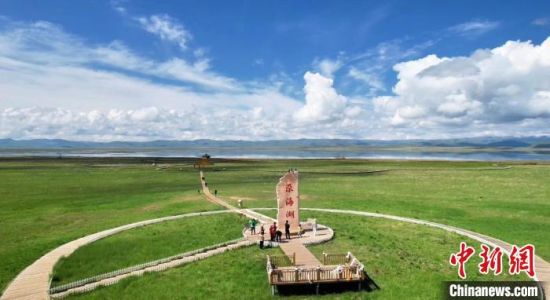 2024年6月，甘肅甘南州碌曲縣尕海湖。(資料圖)高瑩 攝