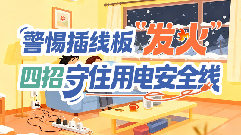 長(zhǎng)圖|警惕插線板“發(fā)火”！四招守住用電安全線