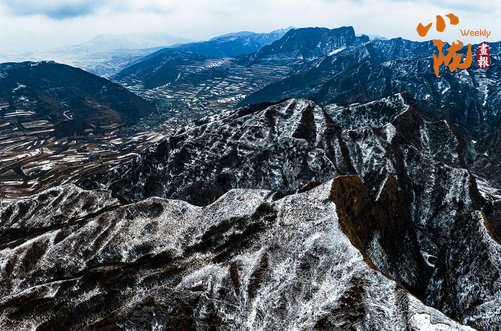 鐵籠山丹霞 一場春雪，億萬年的守望